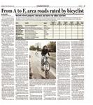 From A to F, area roads rated by bicyclist