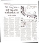 Bill toughens, not weakens evaluations of teachers [guest essay by Robin Steans]