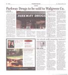 Parkway Drugs to be sold to Walgreen Co.