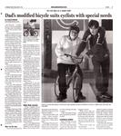 Dad's modified bicycle suits cyclists with special needs