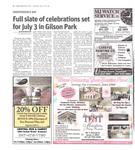 Full slate of celebrations set for July 3 in Gilson Park