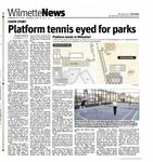 Platform tennis eyed for parks