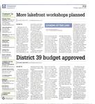 More lakefront workshops planned