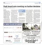 Park board sets meeting on harbor decision