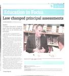 Law changed principal assessments