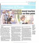 Central mural teaches students as they paint