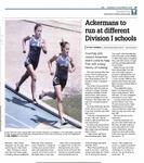 Ackermans to run at different Division I schools