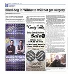 Blind dog in Wilmette will not get surgery