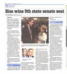 Biss wins 9th state senate seat