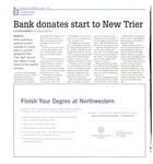 Bank donates star to New Trier