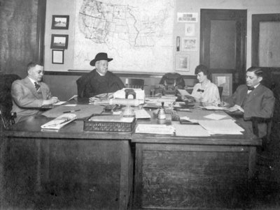 Father Vattmann in his office