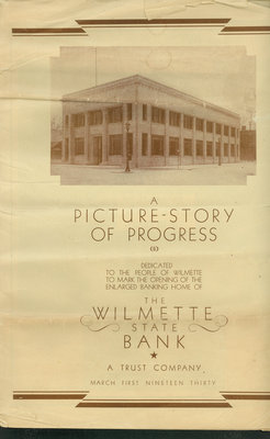 A Picture-Story of Progress: The Wilmette Bank