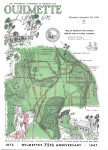 Map of Ouilmette Reservation 1828-1844 with its Indian reminders