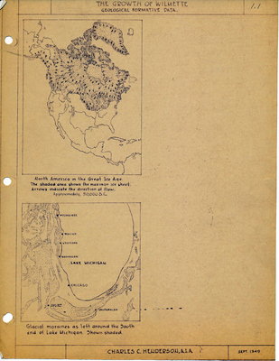 The Growth of Wilmette:  Geological formative data