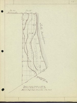 The Growth of Wilmette: Map from a survey made in 1840