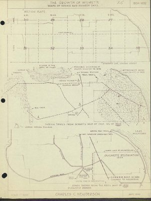 The Growth of Wilmette: Maps of Indian and Pioneer Days