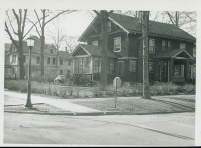 View down Central Ave. from 9th St., Wilmette, Illinois