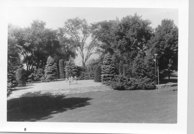 Open air stage at Gillson Park in 1960