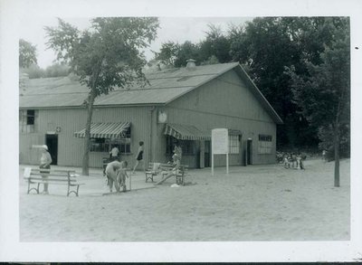 Beach house at Gillson Park, Wilmette, in 1960