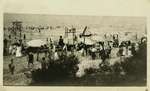 View of people on the Wilmette beach