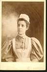 Portrait Emily Mitchell wearing a nurse's uniform