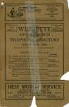 Telephone Directory for Wilmette and Kenilworth, December 1928