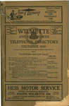 Telephone Directory for Wilmette and Kenilworth, December 1929