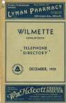 Telephone Directory for Wilmette and Kenilworth, December 1935