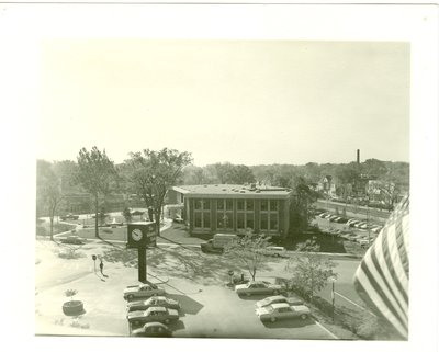 View north side of Wilmette Village Hall in 1976