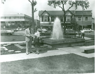 Centennial Fountain in Wilmette