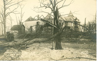 View of Wilmette after the Palm Sunday Tornado on March 28, 1920, No.13