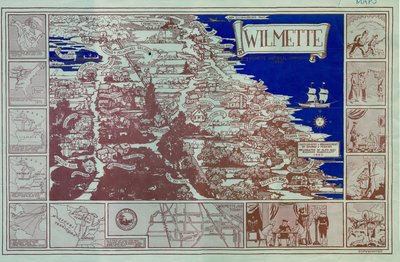 Pictorial map of Wilmette