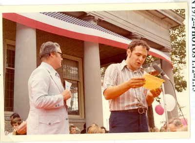 Mayor James A. Schweitert and Jerrold Rossenwasser