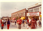 Street scene  showing the movie marquee