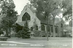 Postcard showing Wilmette Baptist Church (Community Church of Wilmette)