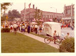 Street scene with popcorn wagon