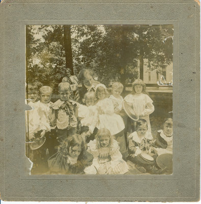 Young school children and a teacher