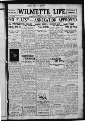 Wilmette Life (Wilmette, Illinois), 18 Apr 1924