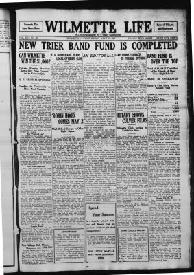 Wilmette Life (Wilmette, Illinois), 25 Apr 1924