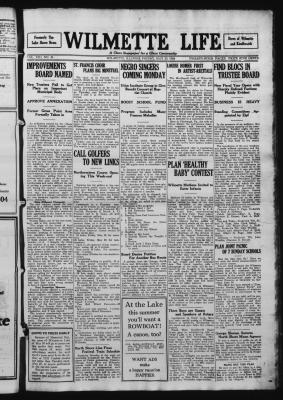 Wilmette Life (Wilmette, Illinois), 23 May 1924