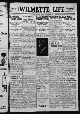 Wilmette Life (Wilmette, Illinois), 14 Nov 1924