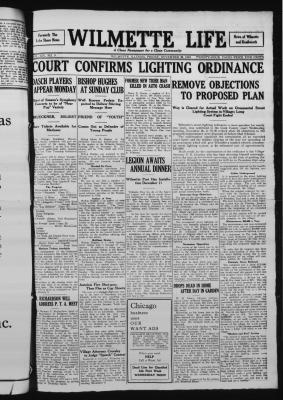 Wilmette Life (Wilmette, Illinois), 28 Nov 1924