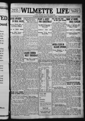 Wilmette Life (Wilmette, Illinois), 5 Dec 1924