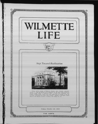 Wilmette Life (Wilmette, Illinois), 30 Oct 1925