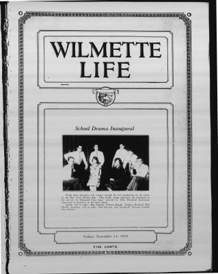 Wilmette Life (Wilmette, Illinois), 13 Nov 1925