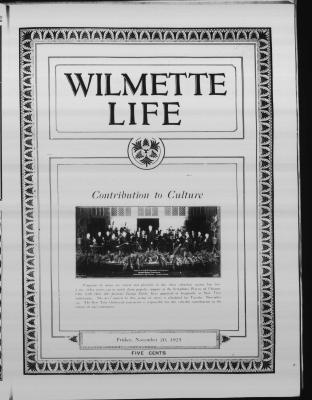 Wilmette Life (Wilmette, Illinois), 20 Nov 1925