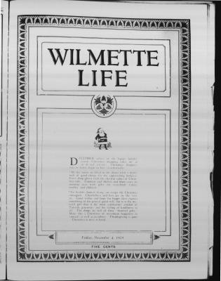 Wilmette Life (Wilmette, Illinois), 4 Dec 1925