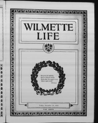 Wilmette Life (Wilmette, Illinois), 25 Dec 1925