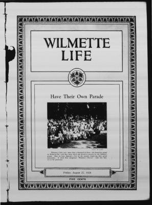 Wilmette Life (Wilmette, Illinois), 27 Aug 1926