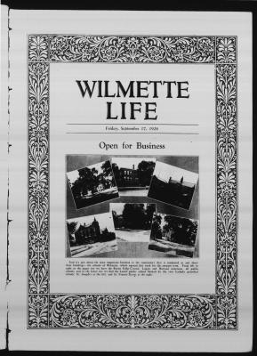 Wilmette Life (Wilmette, Illinois), 17 Sep 1926